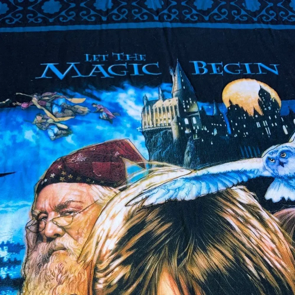 Harry Potter and the Sorcerer’s Stone  Handmade Quilt NEW 40 x 33 inches